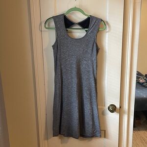 Prana Gray Sleeveless Mini Dress